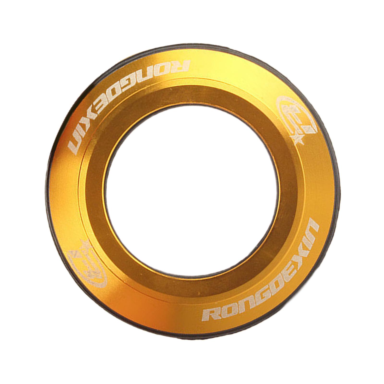 

Lightweight Aluminum Bike Flat Crown Race Not Rusts Strong Headsets Component Suitable for Multiple Bike Models Upgrades золотой