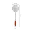 Stainless Steel Large Colander Anti Scalding Wooden Handle Fried Sieve Spoon Heat Resistant High Quality Foods Sifter