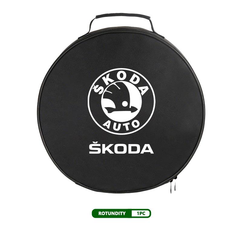 AAABS1 For Skoda Car Charging Cable Rechargeable Gun Storage Bag Kamiq Karoq Octavia 2 3 Rapid Scala Kami Fabia VII VRS