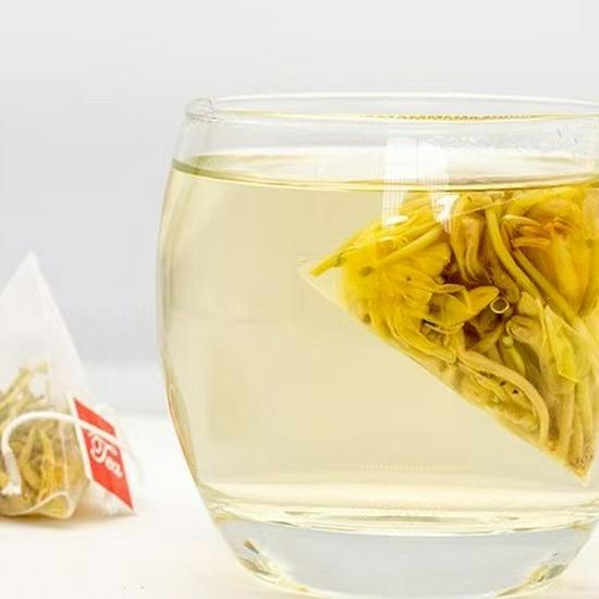 Honeysuckle, Chrysanthemum & Jasmine Tea Trio – Individual Triangle Bags for Autumn & Winter Health
