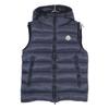 MONCLER RAY GILET hooded down vest Jacket 1 NavyUsed