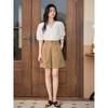 INMAN High-Waist Relaxed-Fit Shorts