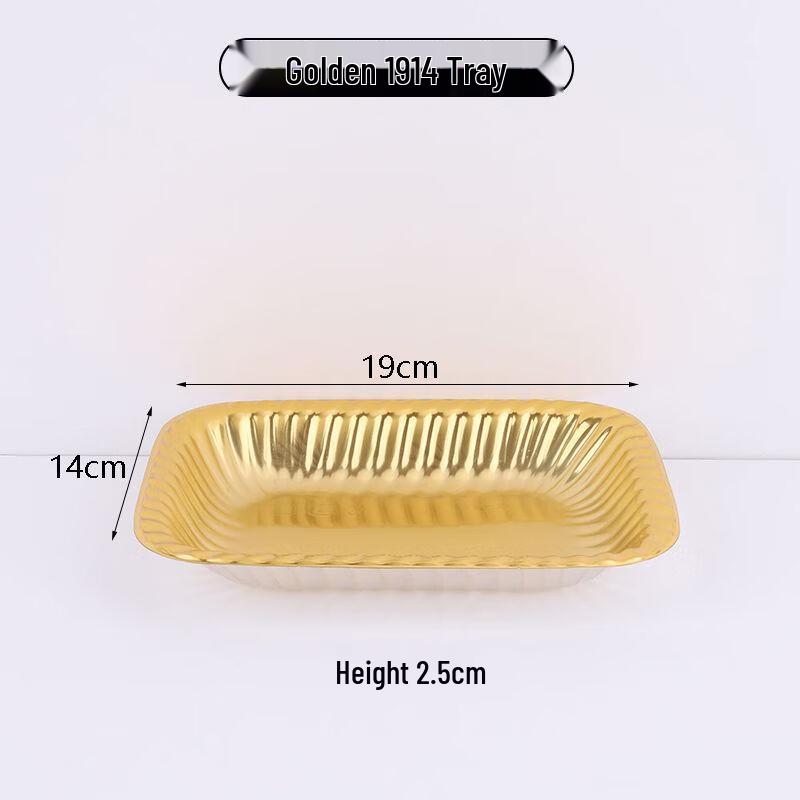 Shixun Golden Rectangular Disposable PET Trays