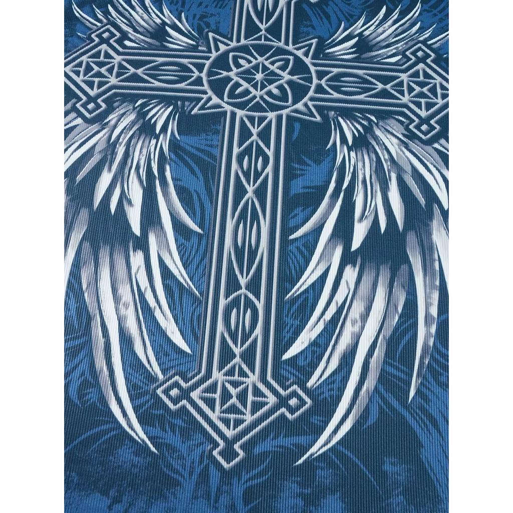 TrendHub Y2k Long Sleeve Tops for Women Grunge Aesthetic Baggy Tees Shirt 2000s Vintage Rhinestone Graphic Print Tops Emo Clothes