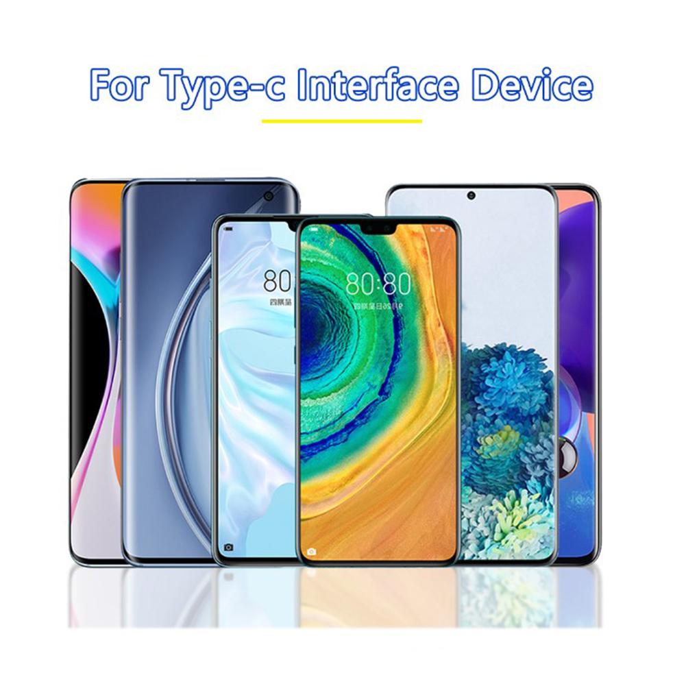 Non-slip Data Cable Type-c Fast Charging Cable Extension Charger Data Cord Compatible For Android Ios Huawei