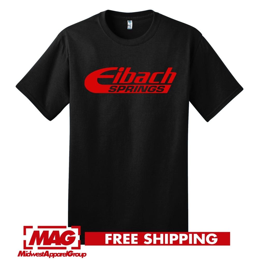 EIBACH BLACK T-SHIRT RED Springs Automotive Performance Shirt Tee Lift Auto Unisex T-Shirt M