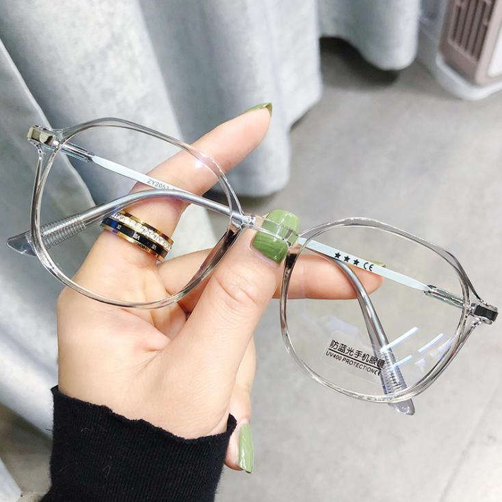 Fashion Clear Round Glasses Myopia Eyewear Optical Spectacle 0 To -6.0 Diopter Classic Transparent Lens