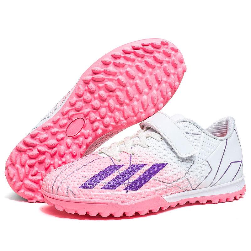 Velcro Soccer Shoes for Kids - Student Training Turf Cleats, Size 28-39