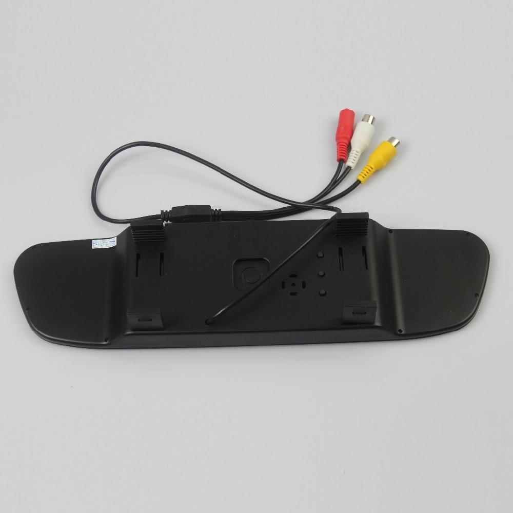 2-in-1 Car Parking System with 4.3" Digital TFT LCD Mirror Monitor and 170° Wide Angle Rear Camera Backup Assist