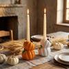 Ceramic Halloween Candle Stick Centerpiece Halloween Decor Pumpkin Candle Stand  Tabletop Decor