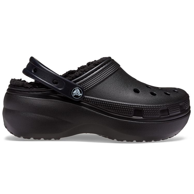 Crocs Classic Platform Lined Clog 'Black' Women's 207938-001