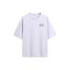 Loose Fit Printed Letter And Number Round Neck T-Shirt Men T-Shirts Purple 6224461-612