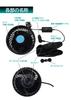 Meltec Car Fan for DC12V Quiet Powerful Cool Air Adjustable Adjustable Angle Ball CF-111 6-inch Vehicles, & (Infinitely Airflow, Clip-on Mounting,