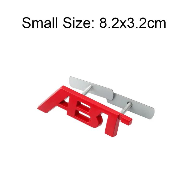 Car Front Grille Badge Trunk Sticker Side Letters Badge for Volkswagen ABT Sagitar Golf Polo Passat Tiguan Touareg Jetta Lavida
