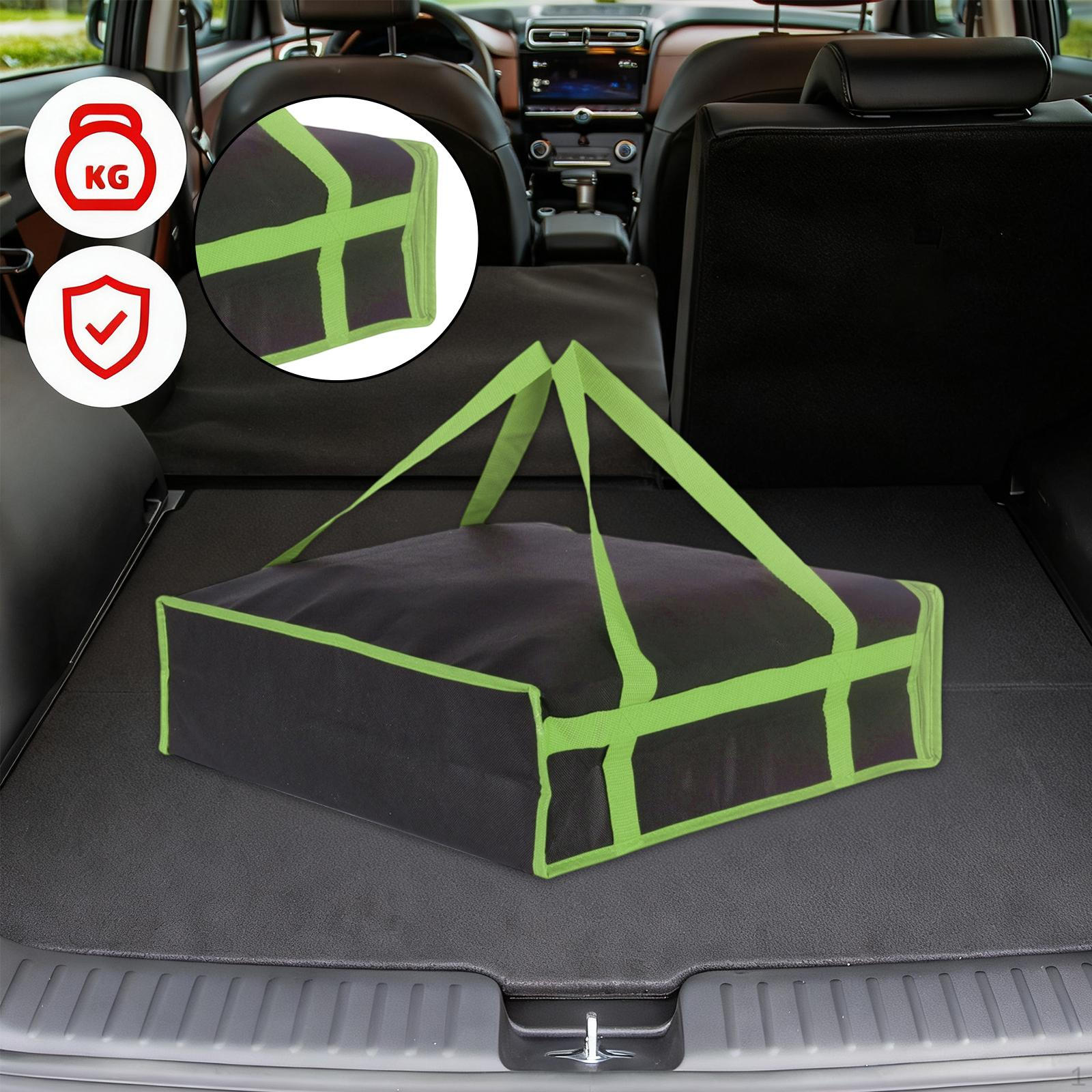 

Сумка-термоизолятор для доставки пиццы, для хранения холодной пищи, большой вместимости, с усиленной ручкой для переноски для 40cmx40cmx15cm