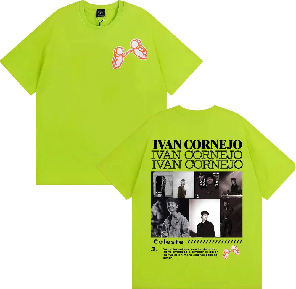 

Singer Ivan Cornejo Album Cover Print T-shirts Men Women Fashion Hip Hop Pop Music T-shirt Summer Tops High Quality Cozy T Shirt 4XL
