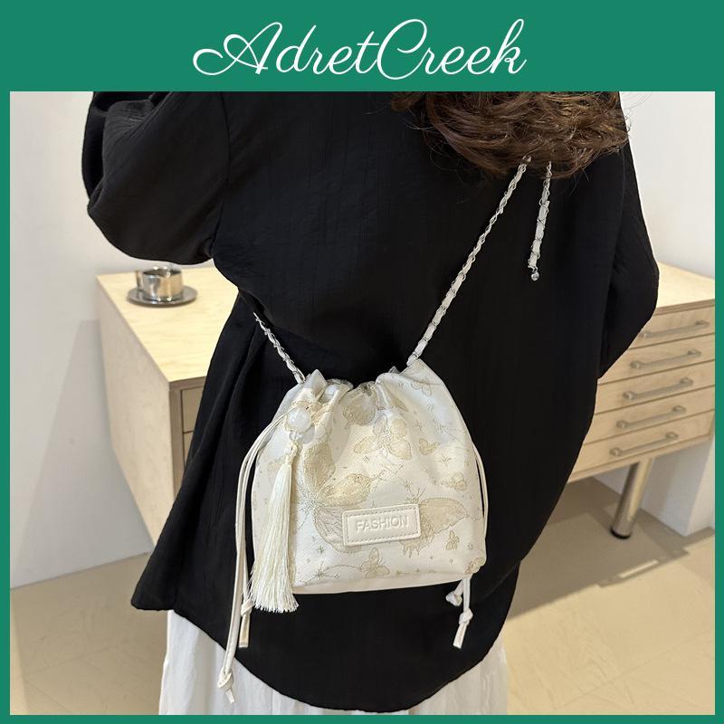 Fashionable Casual Pu Bucket Bag For Women 2024 Summer Street Style Shoulder Bag