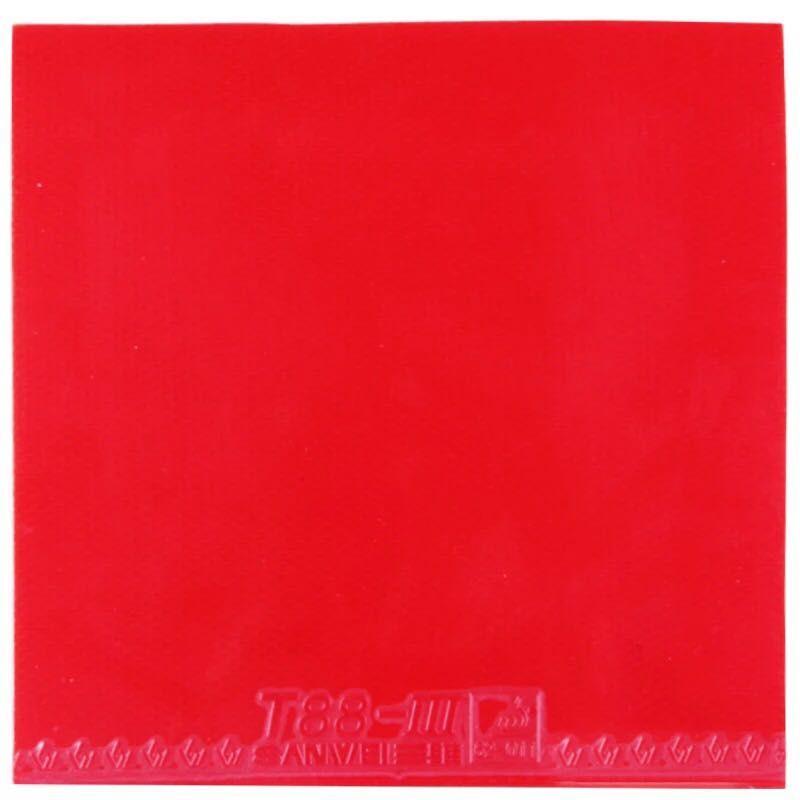 (1 červená + 1 černá) Guma na stolní tenis SANWEI T88-3 (Napůl lepkavé) Originální houba na ping pong SANWEI T88