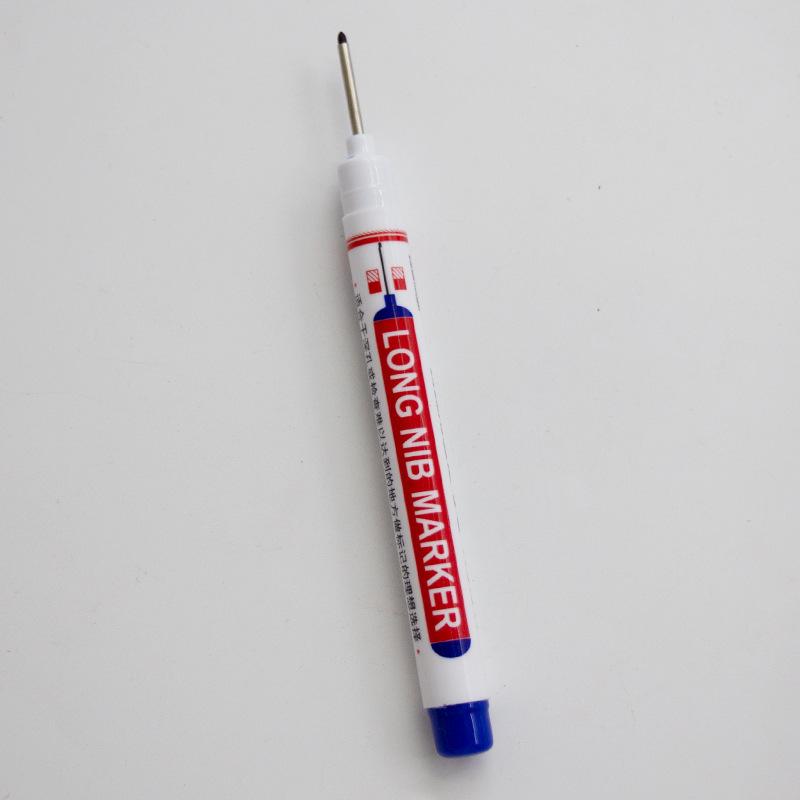 Extra-Long Oil-Based Quick-Dry Marker for Woodworking, Hardware, and Tile Drilling