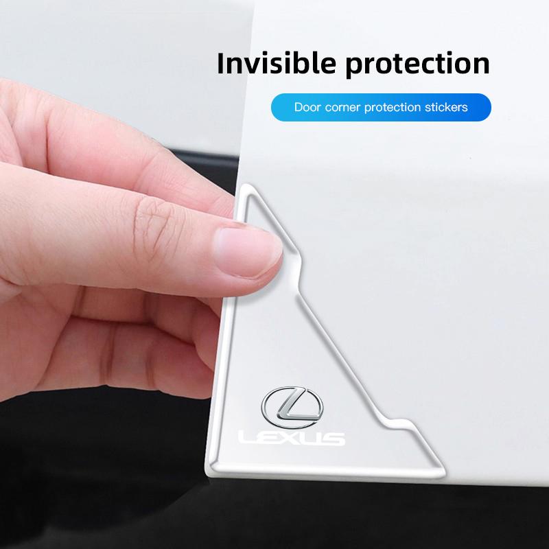 Lexus Car Stickers Door Corner Anti-collision Silicone Protective Cover For RX330 IS250 Ct200h ES300h RX350 NX300h Car Gadgets