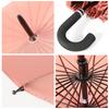 Long Handle Umbrellas Ultra Large Retro Style Umbrella J Stick 24 Ribs Dual-Use Umbrellas Strong Windproof Umbrellas