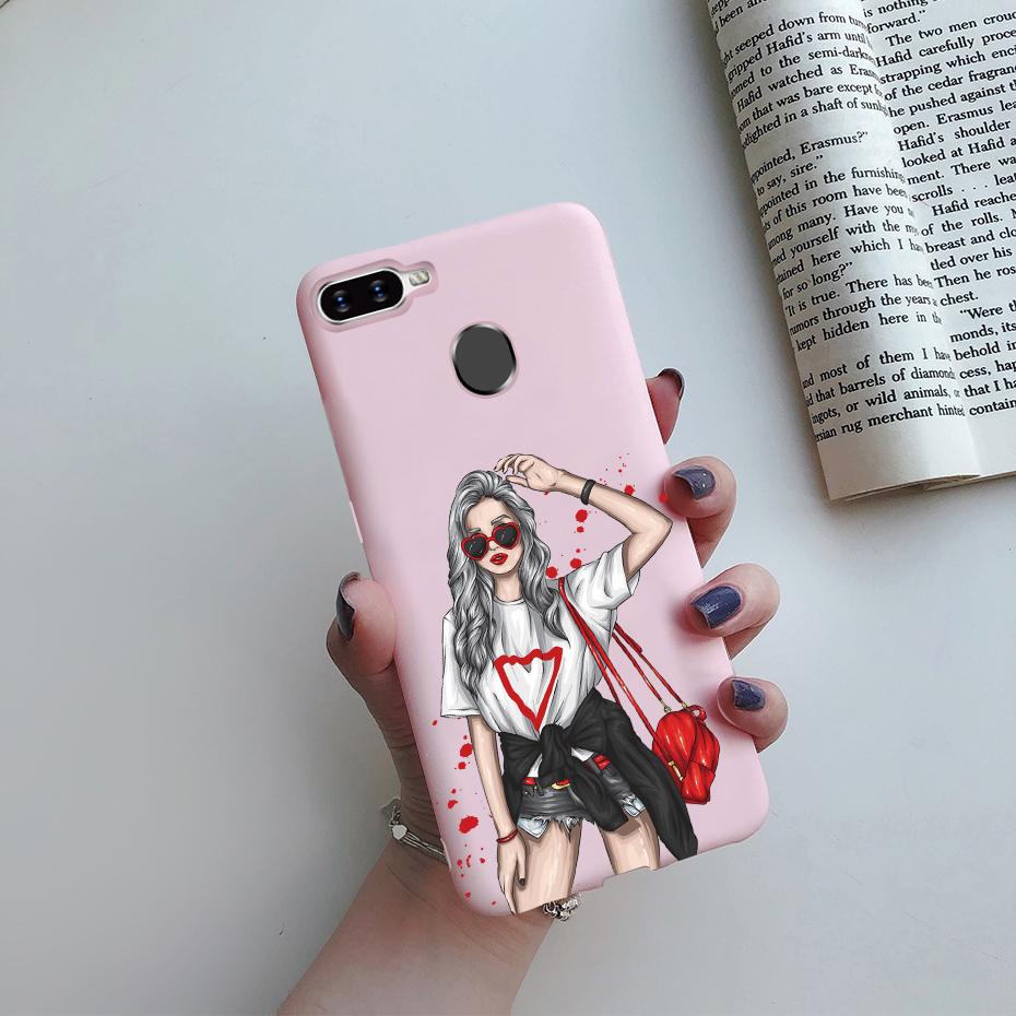 Case For OPPO A5S Back Cover Soft Candy Silicone Pretty Girls Phone Case For OPPO A5S AX5S A7 2018 AX7 A7N A12 Cover Coque Funda