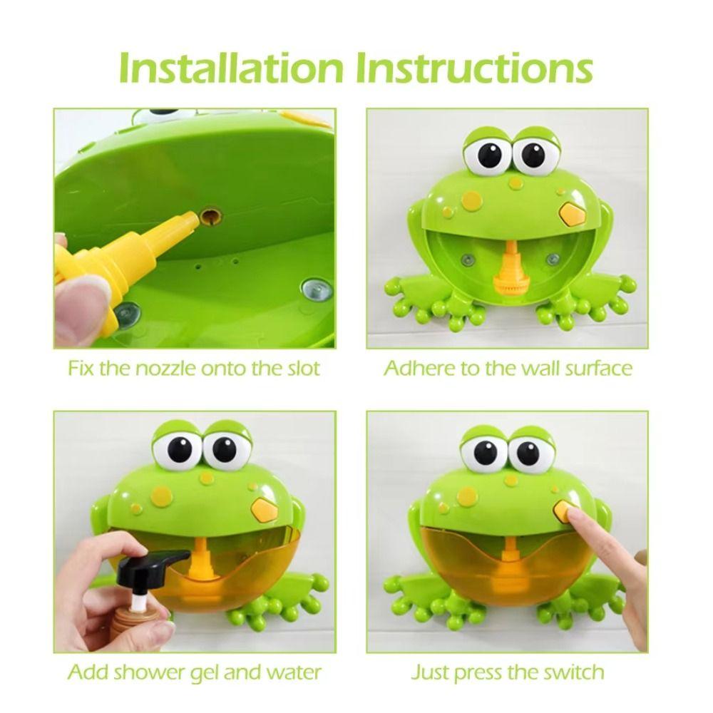 Plastics Frog Crab Bubble Machine Multipurpose Musical Bubble Maker Boys Girls Children Kids