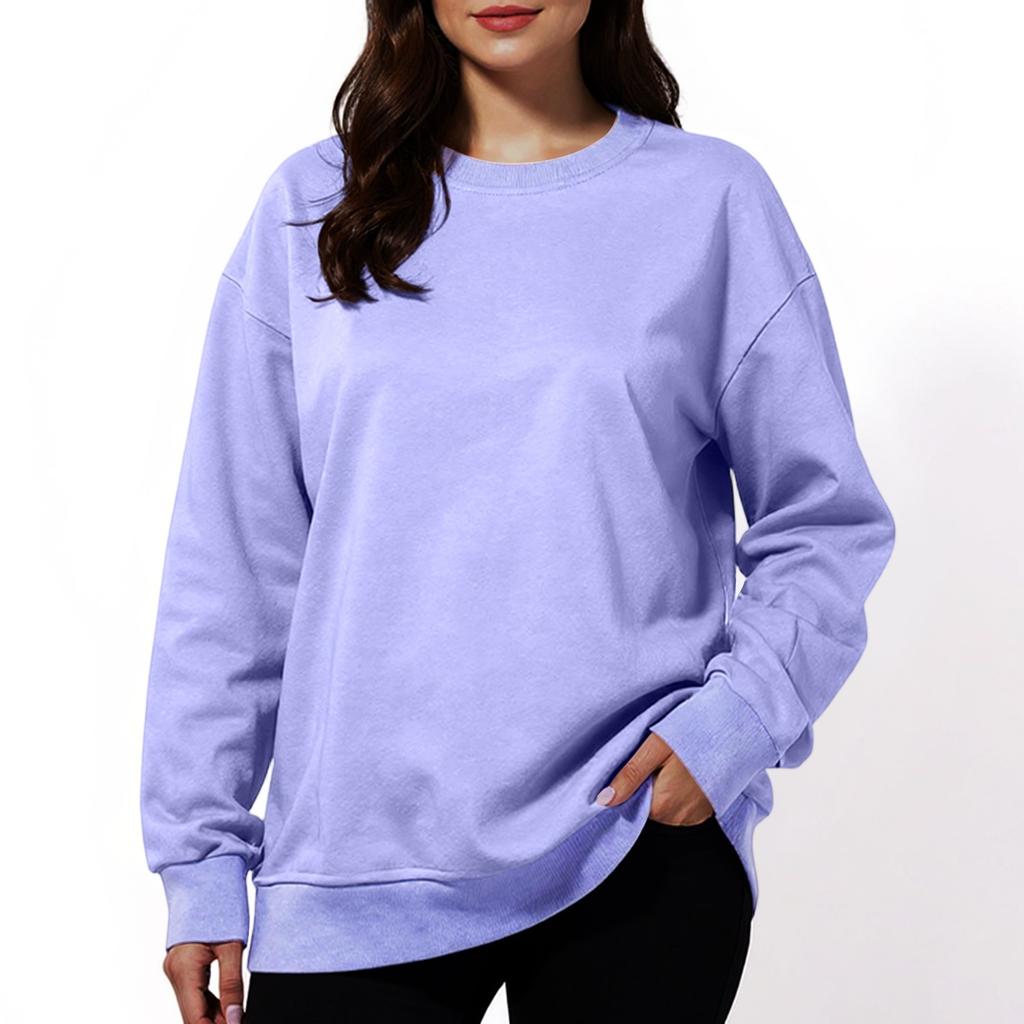 Women's Fashion Solid Color Casual Long Sleeve Hoodie