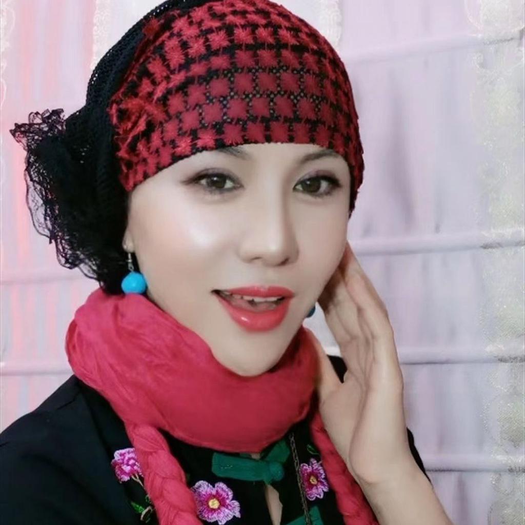 Sommer Atmungsaktive Netzspitze Turbanmütze für Damen