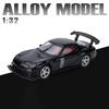 1:32 Mazda RX7 FD3S racing sports car alloy toy car model door opening steering pull back sound and light holiday gift