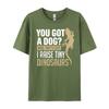 Funny Bearded Dragon Lizard Funny I Raise Tiny Dinosaurs Mens Clothing 2025 Comfortable Graphic T Shirts Printed On