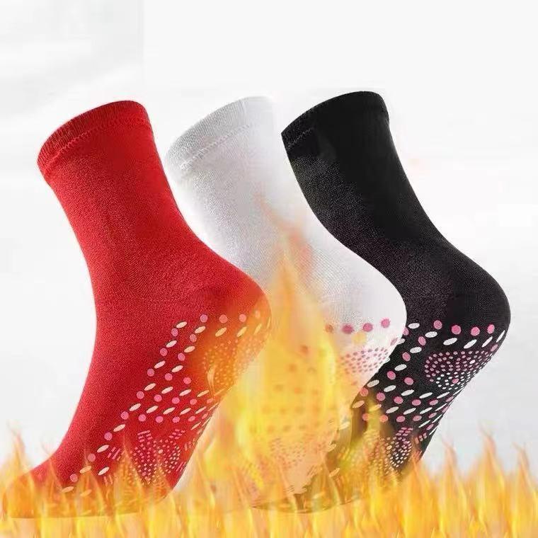 Unisex Thermal Self-Heating Winter Socks - Warm, Mid-Calf, Foot Massage, Cold Protection