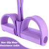Tensioner a Pedale a Quattro Tubi Attrezzatura Multifunzionale per il Fitness Domestico Yoga Addominali Rinforzo Banda Elastica Corda di Tensione