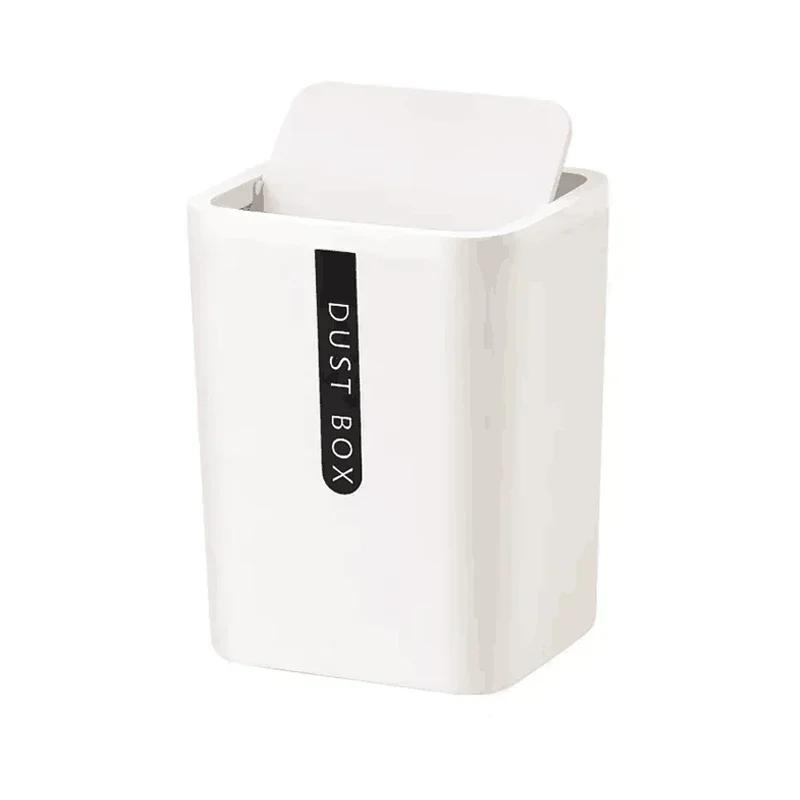 Creative Mini Small Waste Bin Desktop Garbage Basket Home Table Plastic Office Supplies Trash Can Dustbin Sundries Barrel Box