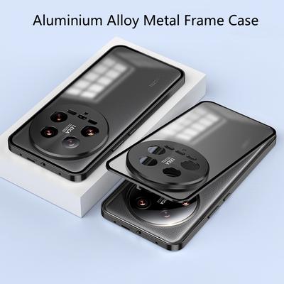 Shockproof Phone Case For Xiaomi 14 Ultra 13 Ultra Aluminium Alloy Metal Frame + Acrylic Back Cover Case for Xiaomi 14 Pro Mi 14 13 Bumper