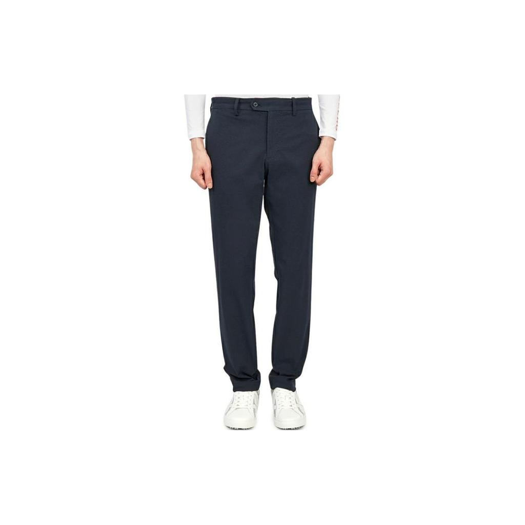 J.LINDEBERG Solid Color Straight Leg Casual Pants Men Bottoms Black GMPA06352-6855