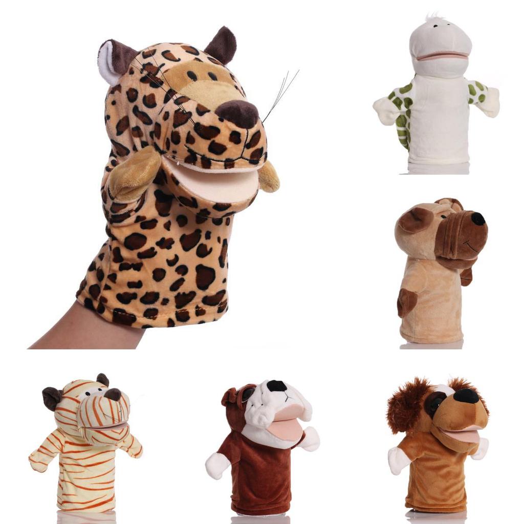 Soft And Cuddly Cartoon Animal Plush Hand Puppet With Movable Mouth For Fun Playtime