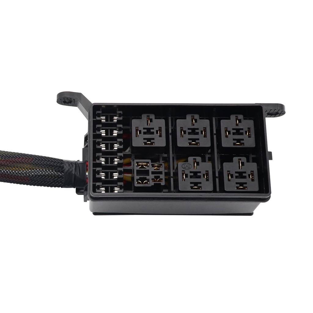 12 Volt Fuse Relay Block with 40A JD1914 Relays 4 Pin RTT7121 Relay Slots 6 ATCATO Fuse Holders