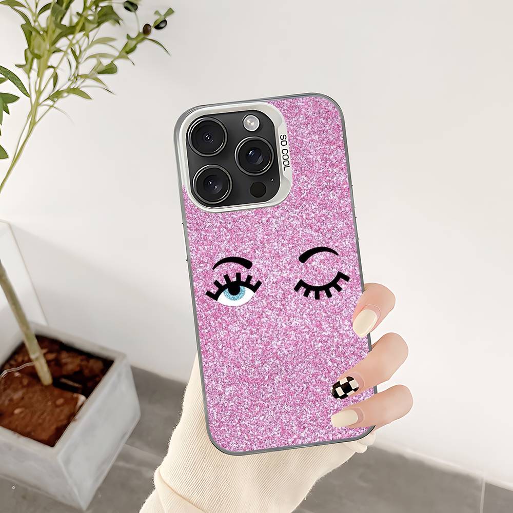 Hot D-Chiara -A-Ferragnis Eyes Phone Case For IPhone 17 16 15 14 13 12 11 Pro Max Plus Color Shockproof Back Silver Cover