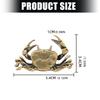 Antique Decorative Metal Crabs Miniature Statue Intricate Detailing Perfect For Shelf Display Or Study Table Ornament