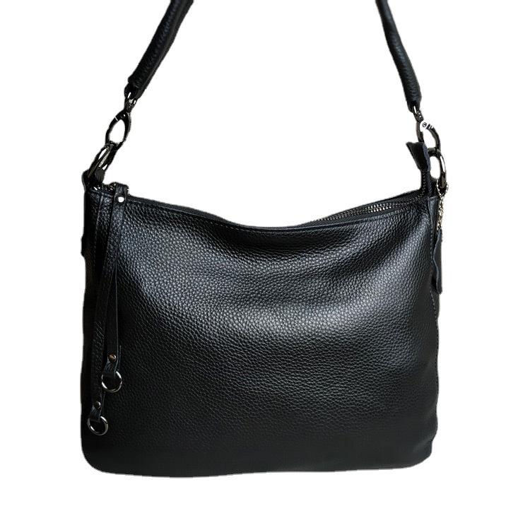 Genuine Leather Women's Two-Way Shoulder and Crossbody Bag