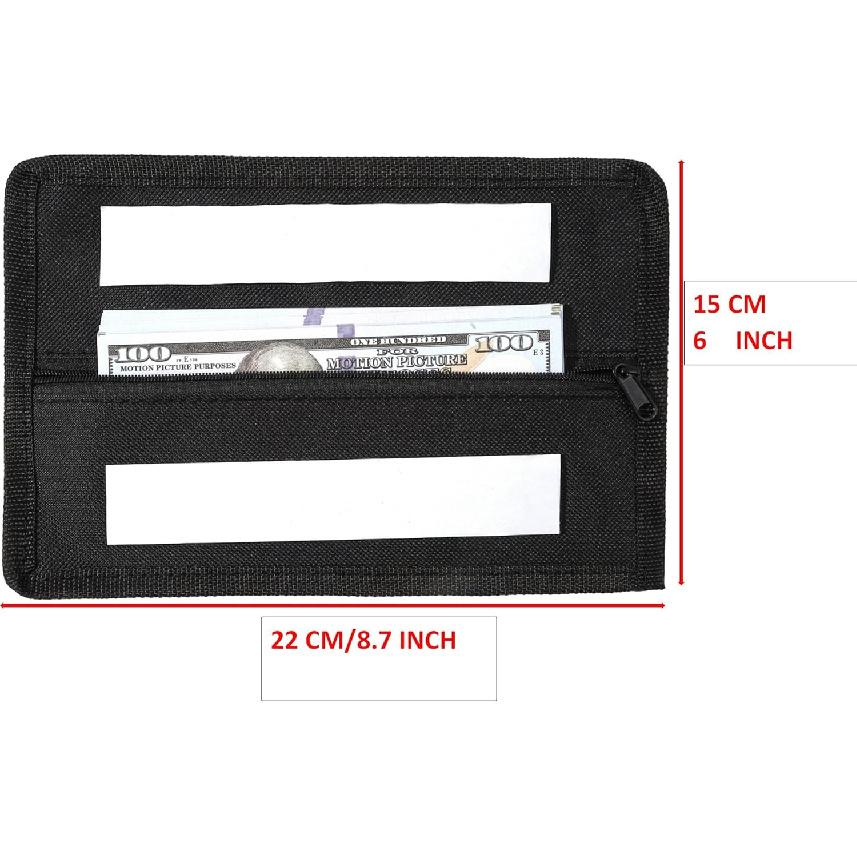 Diversion Safe Bag, Hidden Safe Bag, Concealed Valuables Safe, for Home Office Desk Chair Bedside Table Wardrobe (2, black)