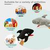 Plush Sea Animal Hand Puppet Movable Mouth Shark Whale Turtle Octopus Crab Hand Puppet Role Playing Pretend Play Doll Storytelling Prop Kids Gifts