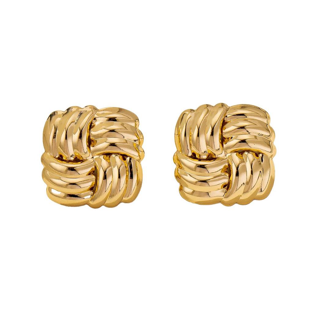 Minimalist Geometric Square Stud Earrings: Versatile European & American Design for Women