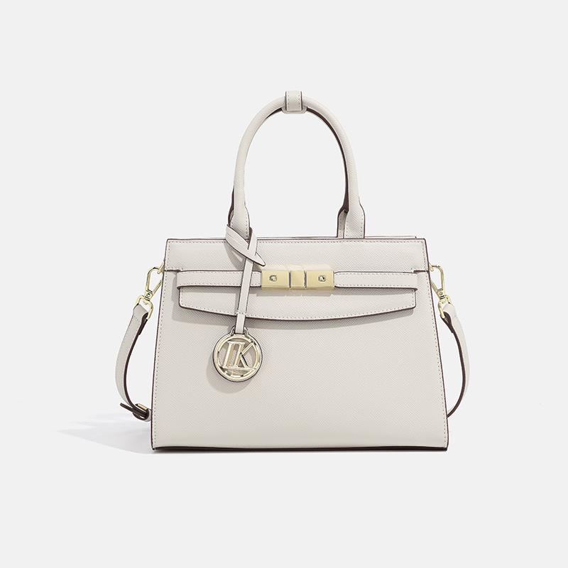 

2024 Summer New Handbag Niche High-End Fashion Commuter Shoulder Underarm Bag Versatile Crossbody Kelly Bag бежевий