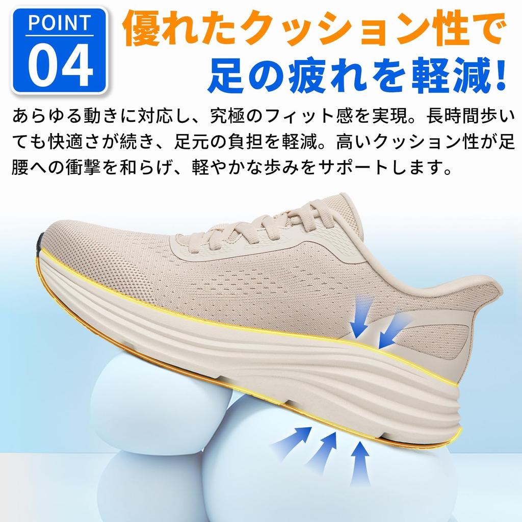 MERPHINE Running Sneakers for Men and Perfect for and Standing and Cushioned for Comfort and Hands-Free Women, Walking, Jogging, Gyms, Commuting,