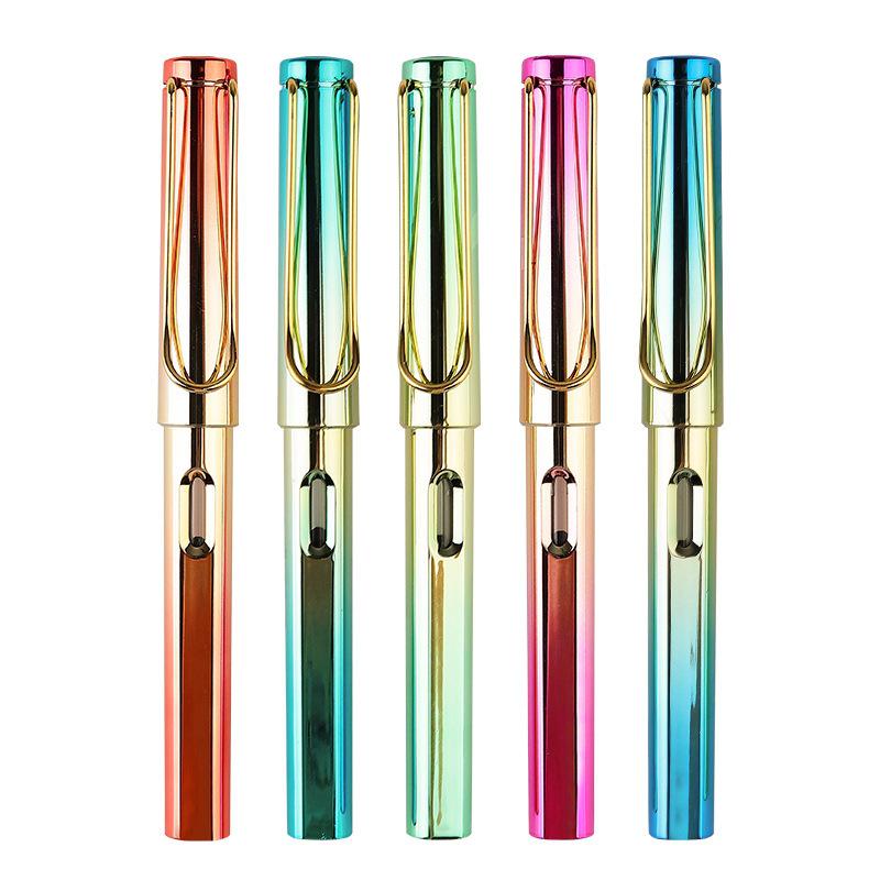 Colorful Ergonomic Fountain Pen for Students - Perfect for Writing Practice and Custom Logo Gifts