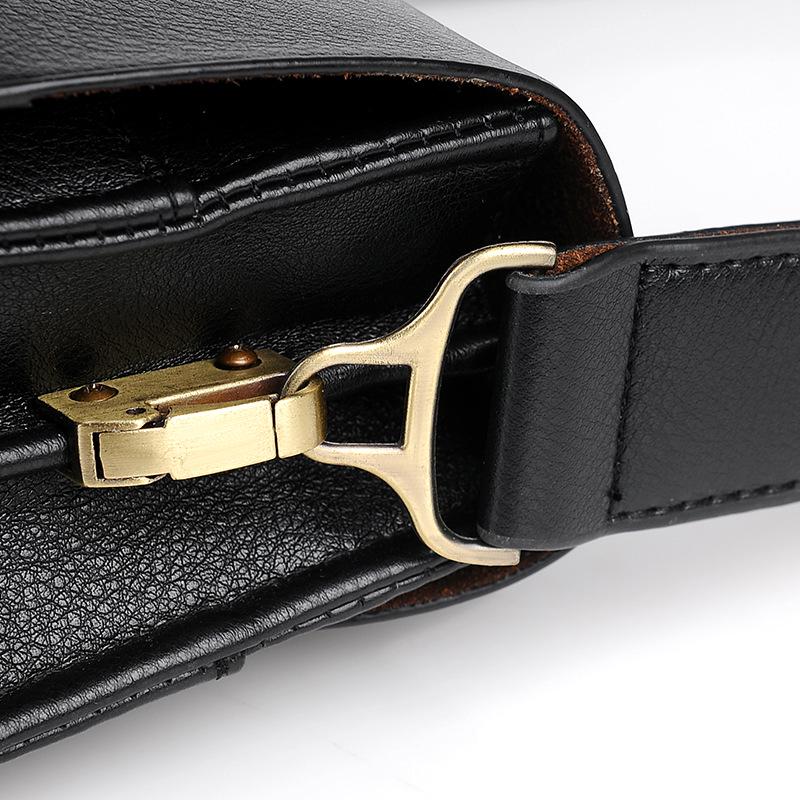 Herren Business Aktentasche und Umhängetasche aus echtem Leder mit großem Fassungsvermögen