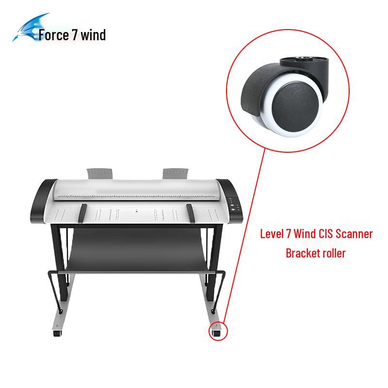 

Large Format Scanner Bracket Wheel
