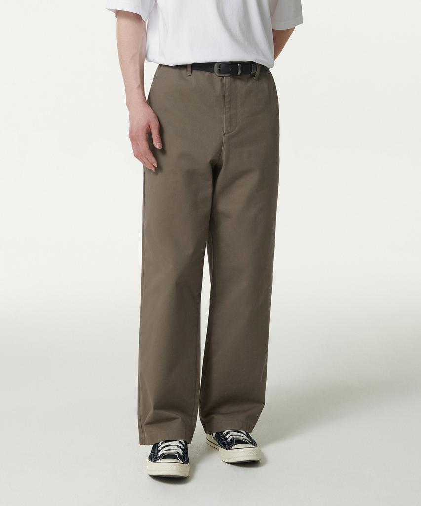 MUSINSA STANDARD Wide Chino Pants [Khaki Beige]